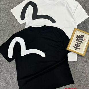 2026男士春夏季潮牌休闲新款圆领男女短袖T恤情侣宽松印花上衣