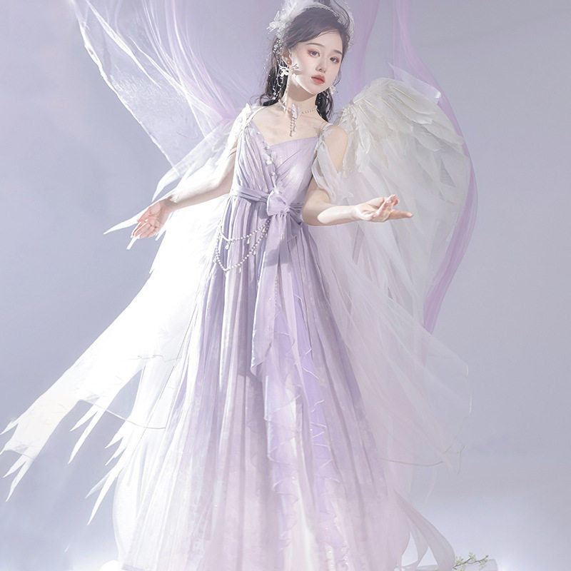 原创设计雾中仙中国风改良汉元素汉服女日常连衣裙仙女风日常汉服