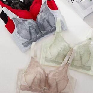 维歌秘密无钢圈超薄BC纸片杯聚拢侧收副乳文胸调整型慕色天使内衣