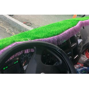 H6货车用品仪表台绿色草坪防晒避光垫 柳汽乘龙H5