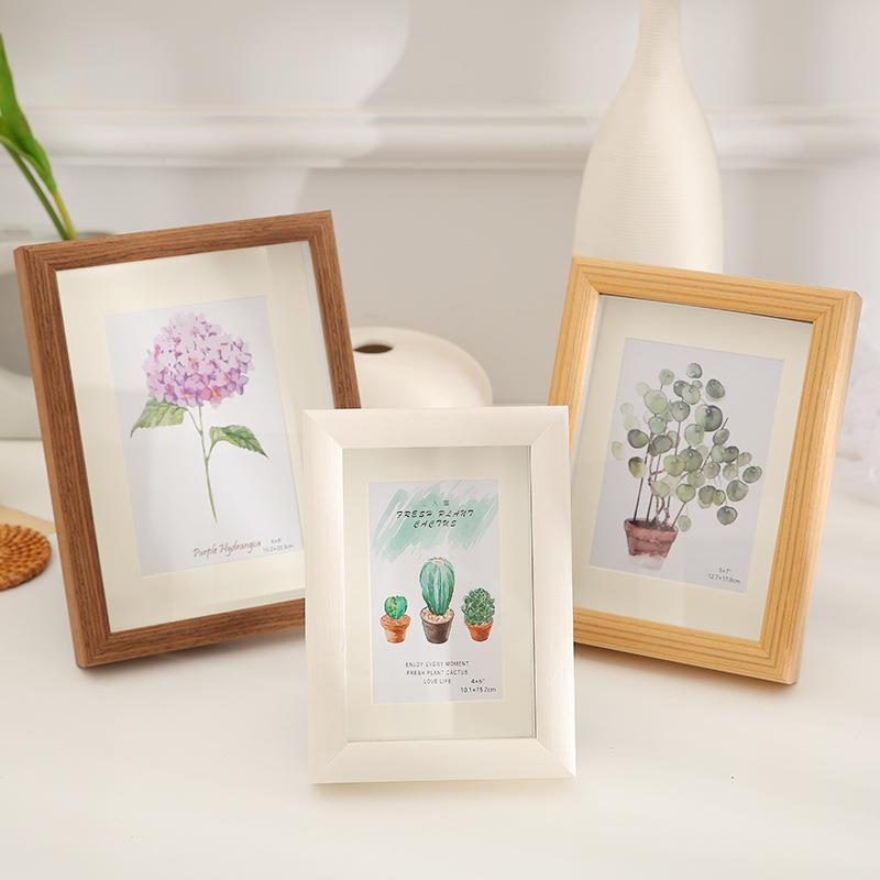 创意DIY标本相框摆台简约实木立体框中空画框 照片框干花相架