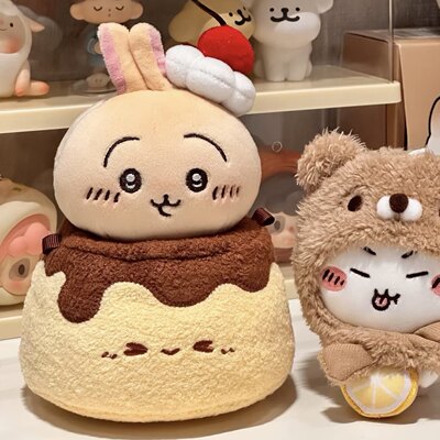 日本吉伊卡哇正版焦糖布丁乌萨奇大公仔吉伊可爱生日蛋糕小八玩偶