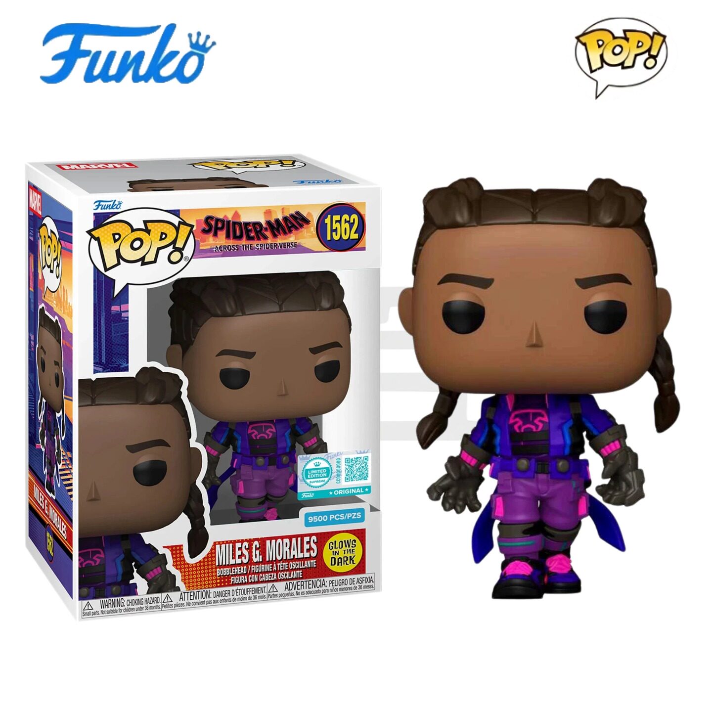 Funko POP 迈尔斯 平行宇宙蜘蛛侠Miles Morales 限量潮玩手办