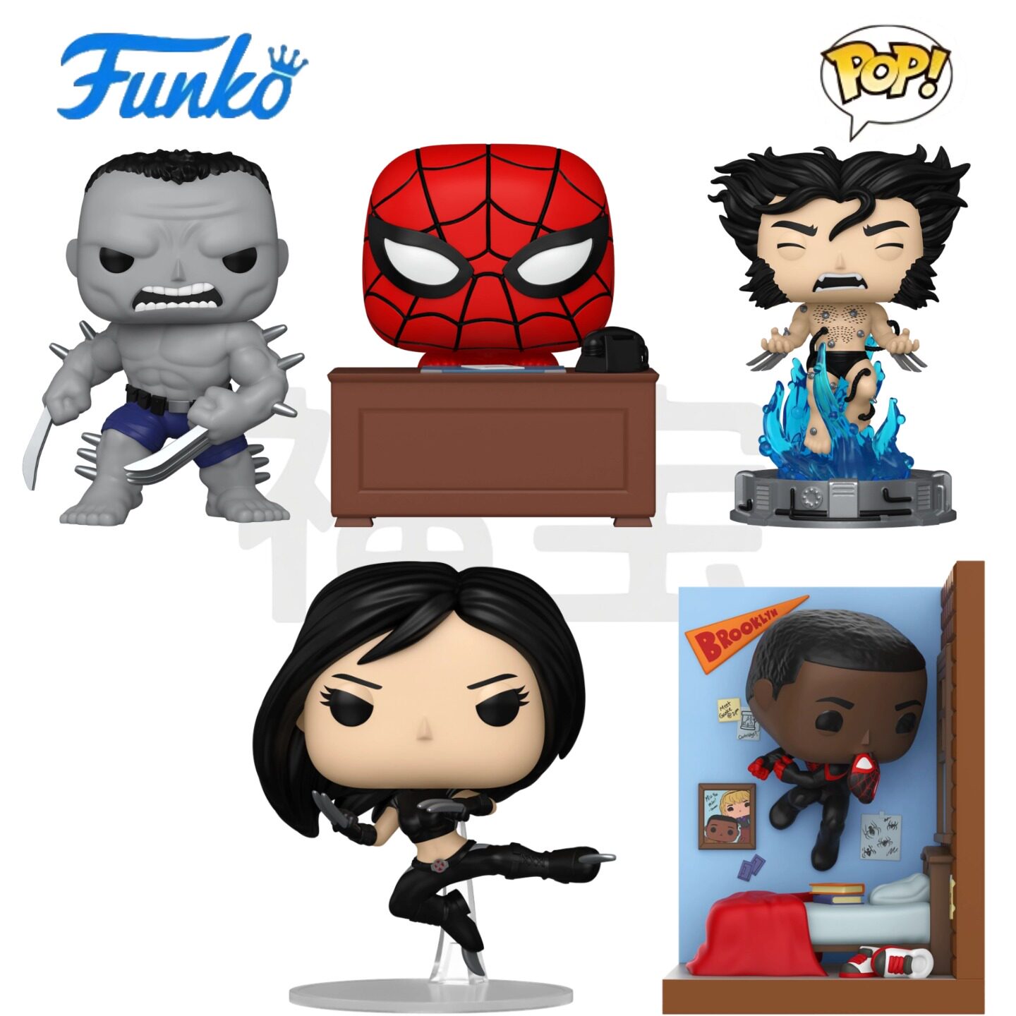 Funko POP 漫威Marvel金刚狼蜘蛛侠X-23 武器H迈尔斯公仔手办