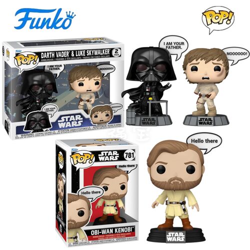 Funko星球大战达斯维达卢克手办
