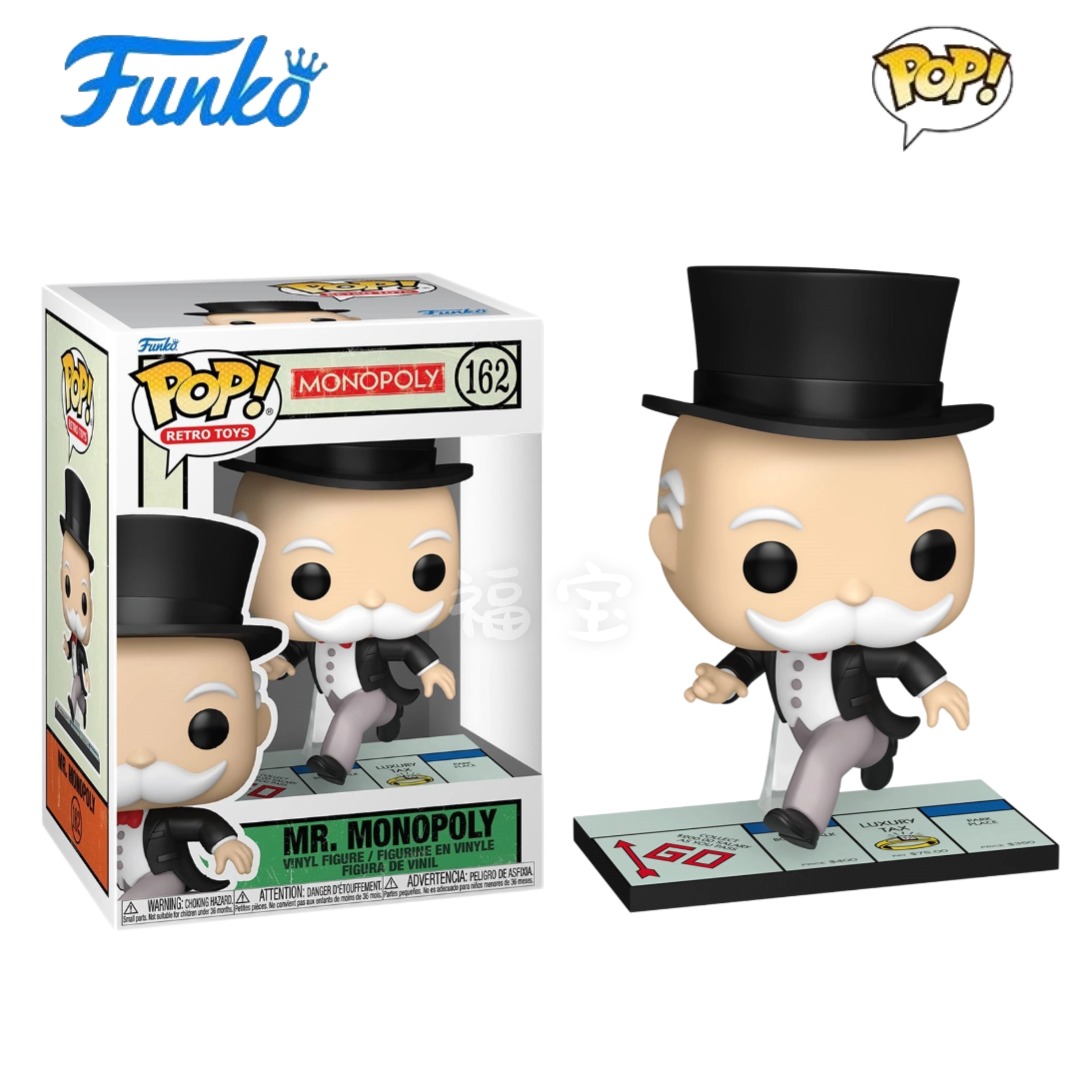 Funko POP大富翁Monopoly Mr. Monopoly游戏人物公仔手办摆件礼物