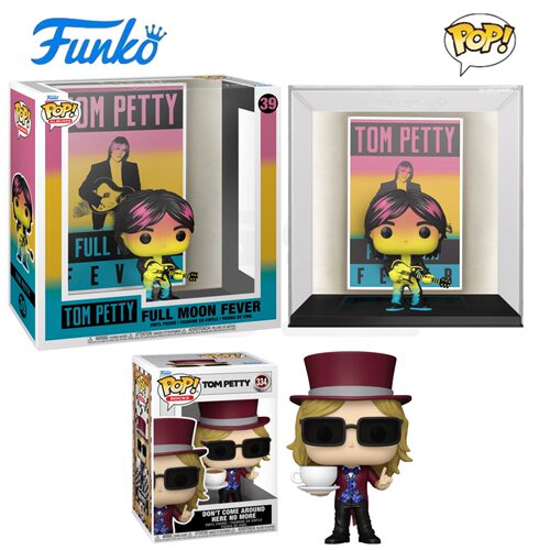Funko POP 汤姆 佩蒂Tom Petty歌手Full Moon Fever专辑封面手办