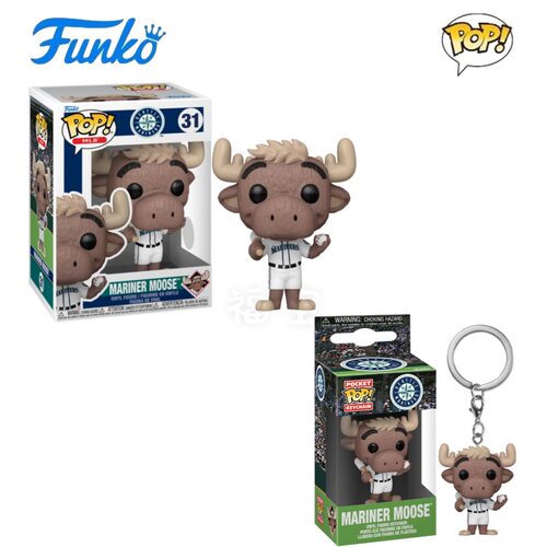 Funko POP MLB棒球西雅图水手队驼鹿吉祥物Mariner Moose手办