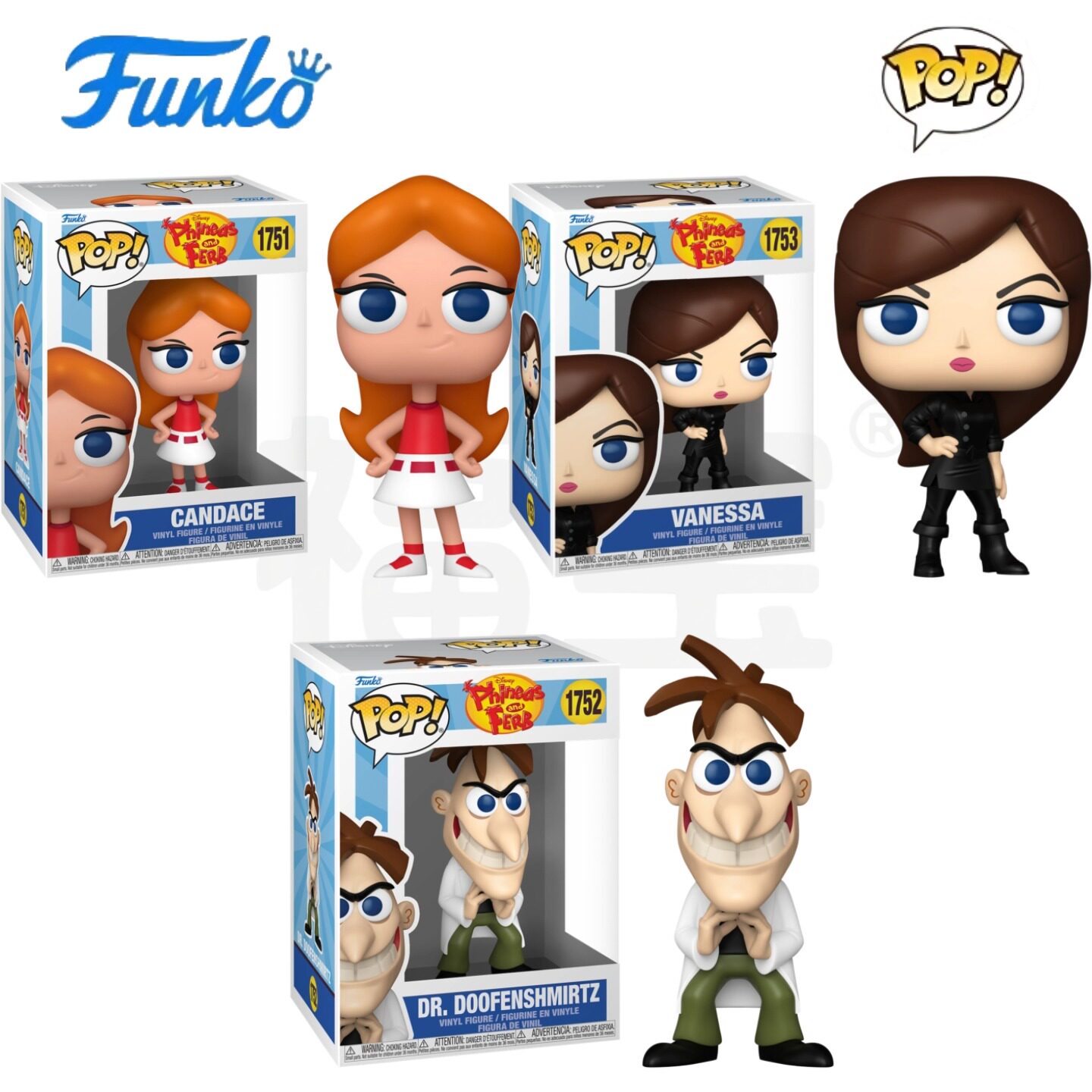 Funko POP飞哥与小佛Phineas and Ferb周边凯蒂丝