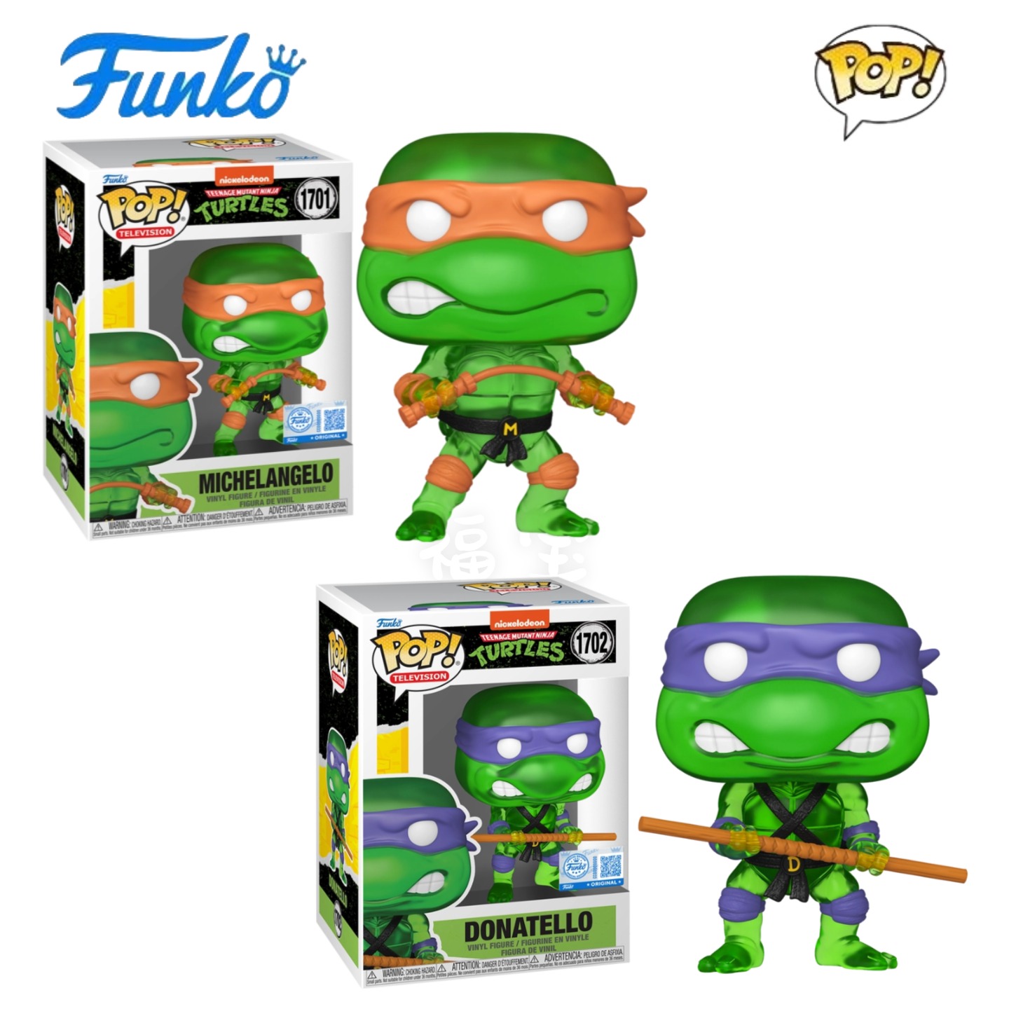 Funko POP忍者神龟Teenage Mutant Ninja Turtles米开朗基罗手办