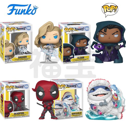 Funko POP 漫威争锋Marvel Rivals周边夜行者 匕首 陆行鲨手办