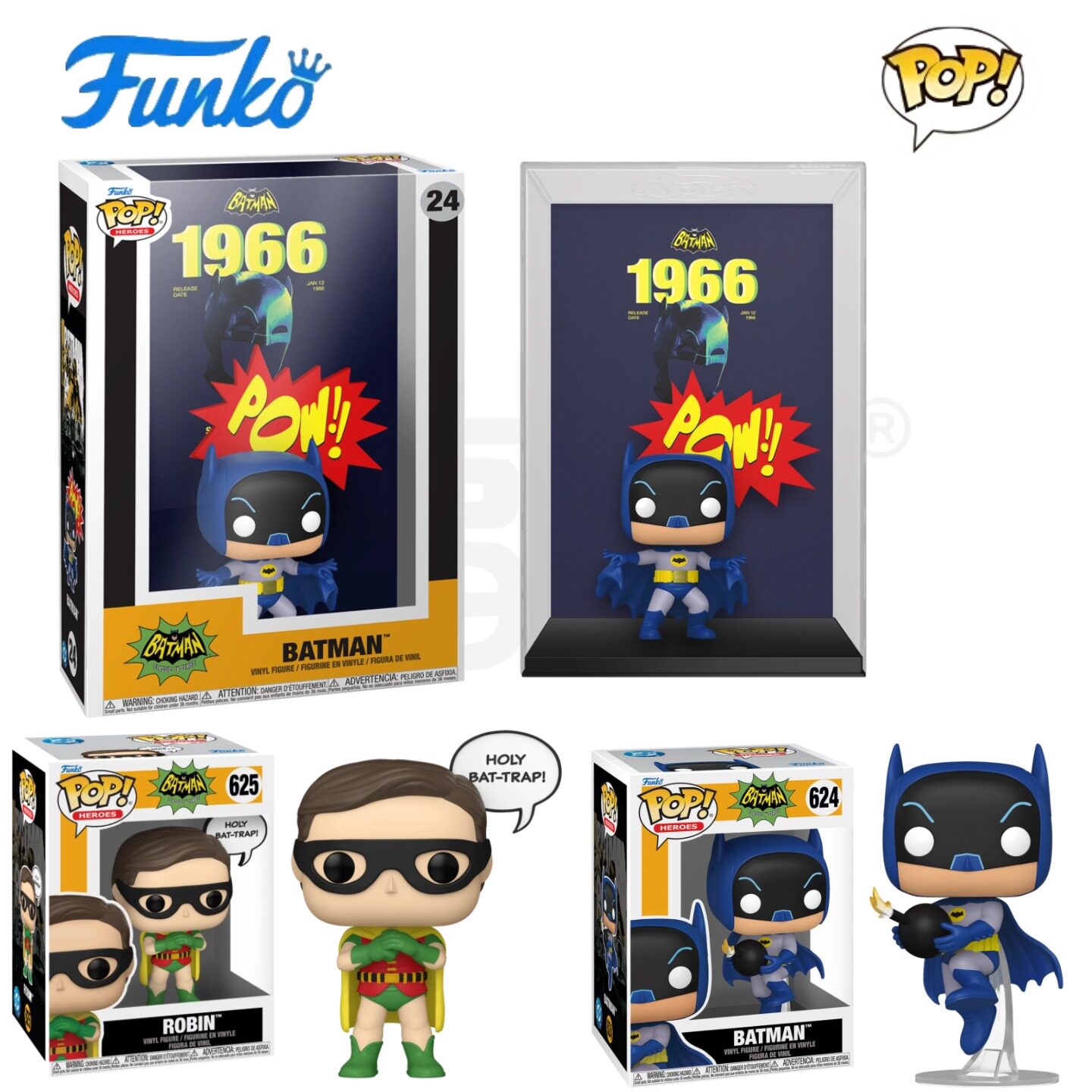 Funko POP搞笑蝙蝠侠Batman '66周边罗宾公仔手办摆件礼物