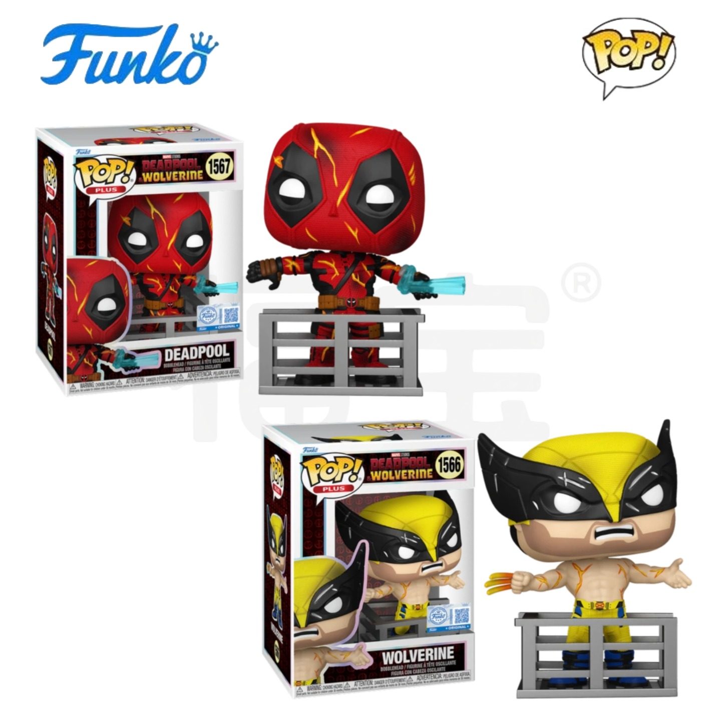Funko POP漫威死侍与金刚狼Deadpool & Wolverine周边公仔手办