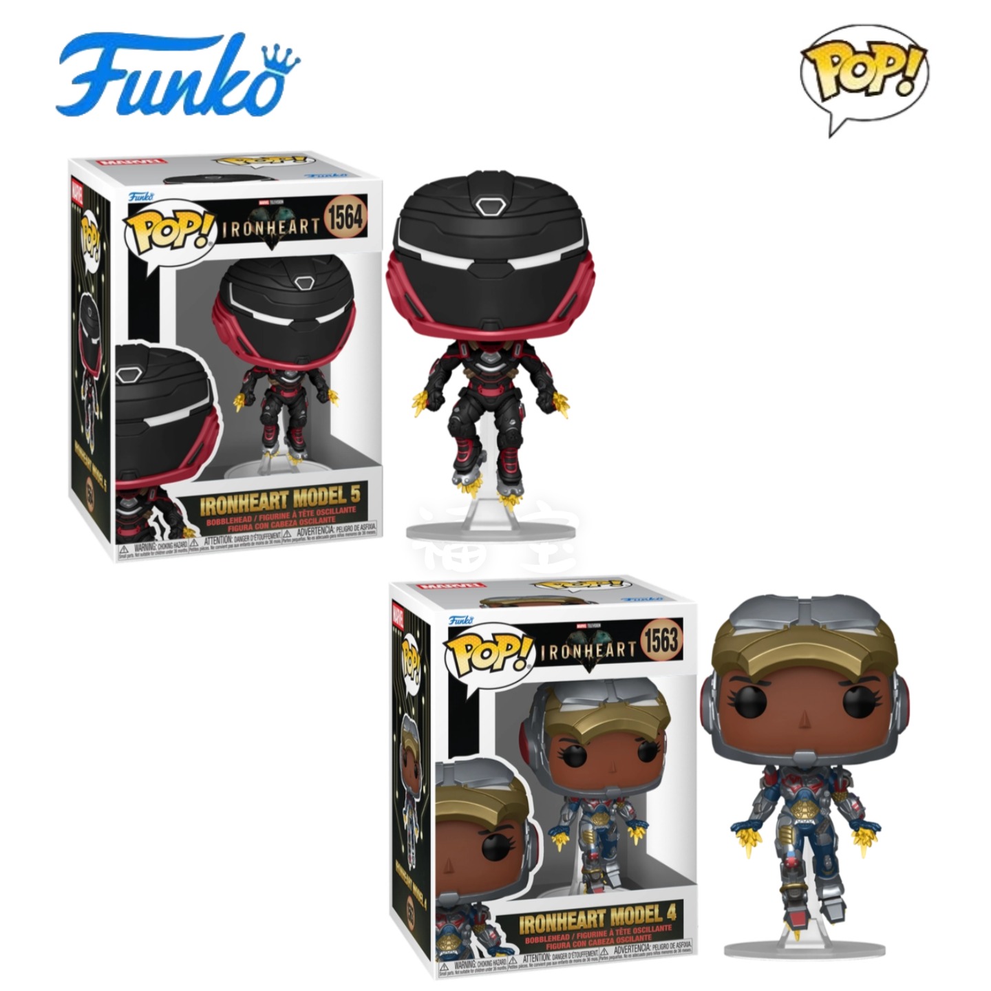Funko POP美剧钢铁之心Ironheart周边铁心公仔手办摆件
