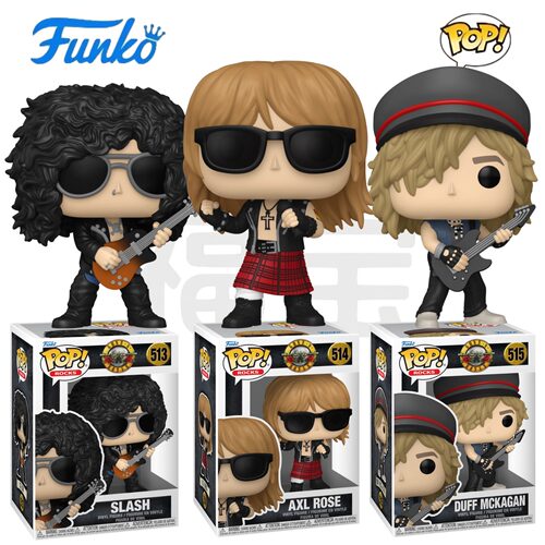Funko POP 枪炮与玫瑰乐队Guns N' Roses周边Slash Axl Rose手办