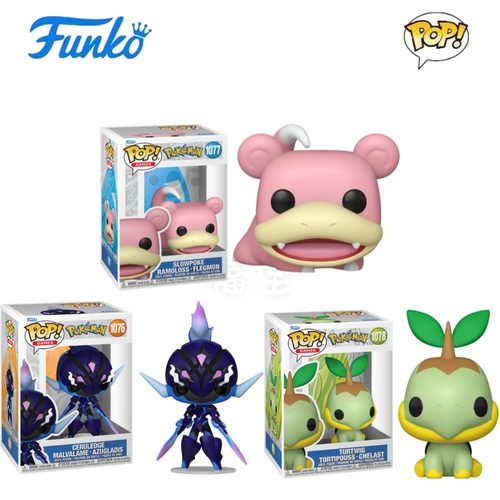Funko POP宝可梦Pokemon周边草苗龟 呆呆兽 苍炎刃鬼公仔手办