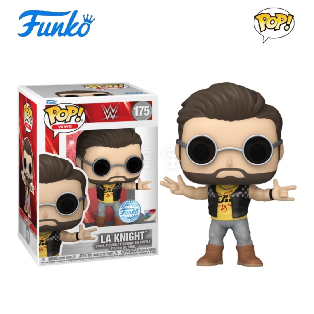 Funko POP摔跤手WWE周边L·A·奈特La Knight公仔手办人偶