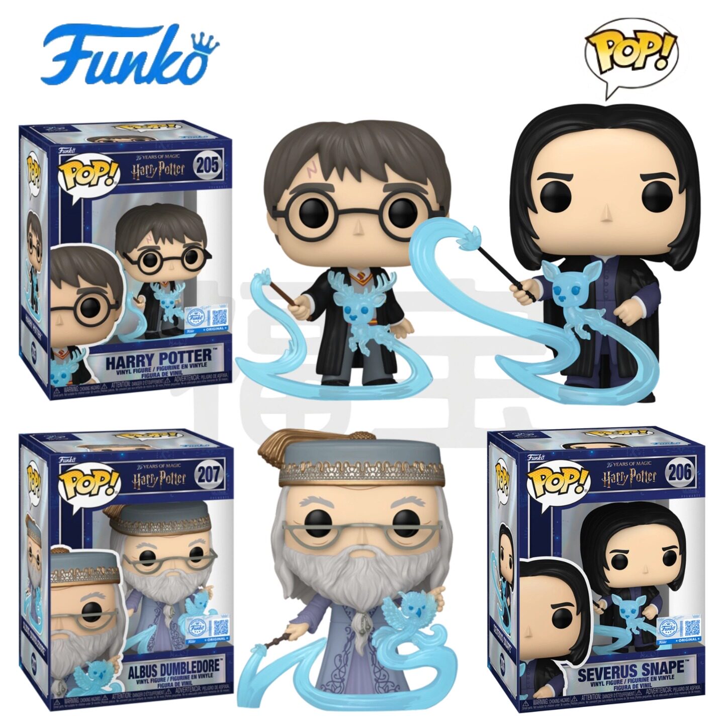 Funko POP哈利波特Harry Potter周边斯内普守护神邓布利多手办