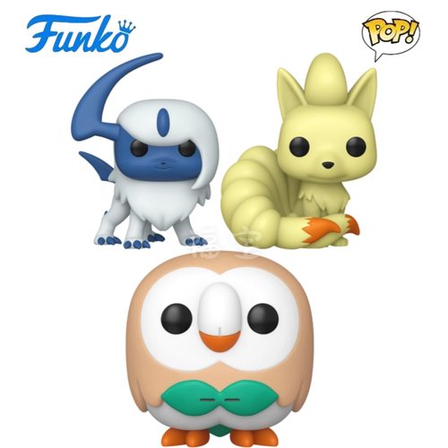 Funko POP宝可梦Pokemon周边木木枭 九尾 阿勃梭鲁公仔手办礼物
