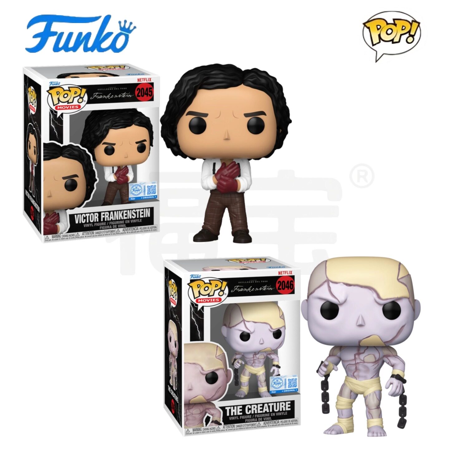 Funko POP弗兰肯斯坦Frankenstein (2025)周边维克多怪物公仔手办
