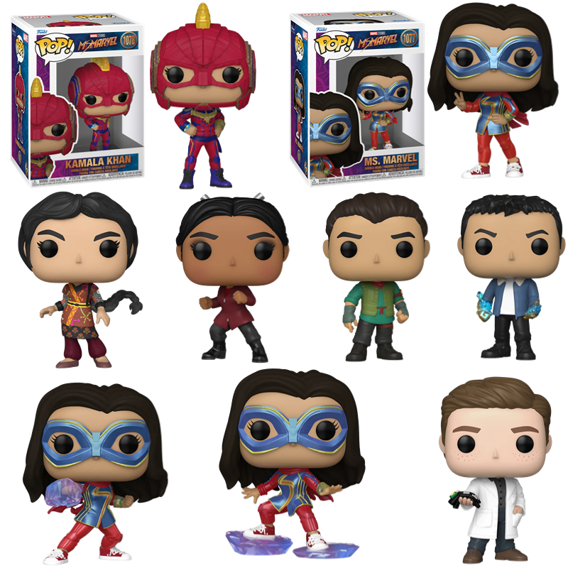 Funko POP美剧惊奇少女Ms. Marvel 艾莎布鲁诺卡玛拉汗卡姆兰手办