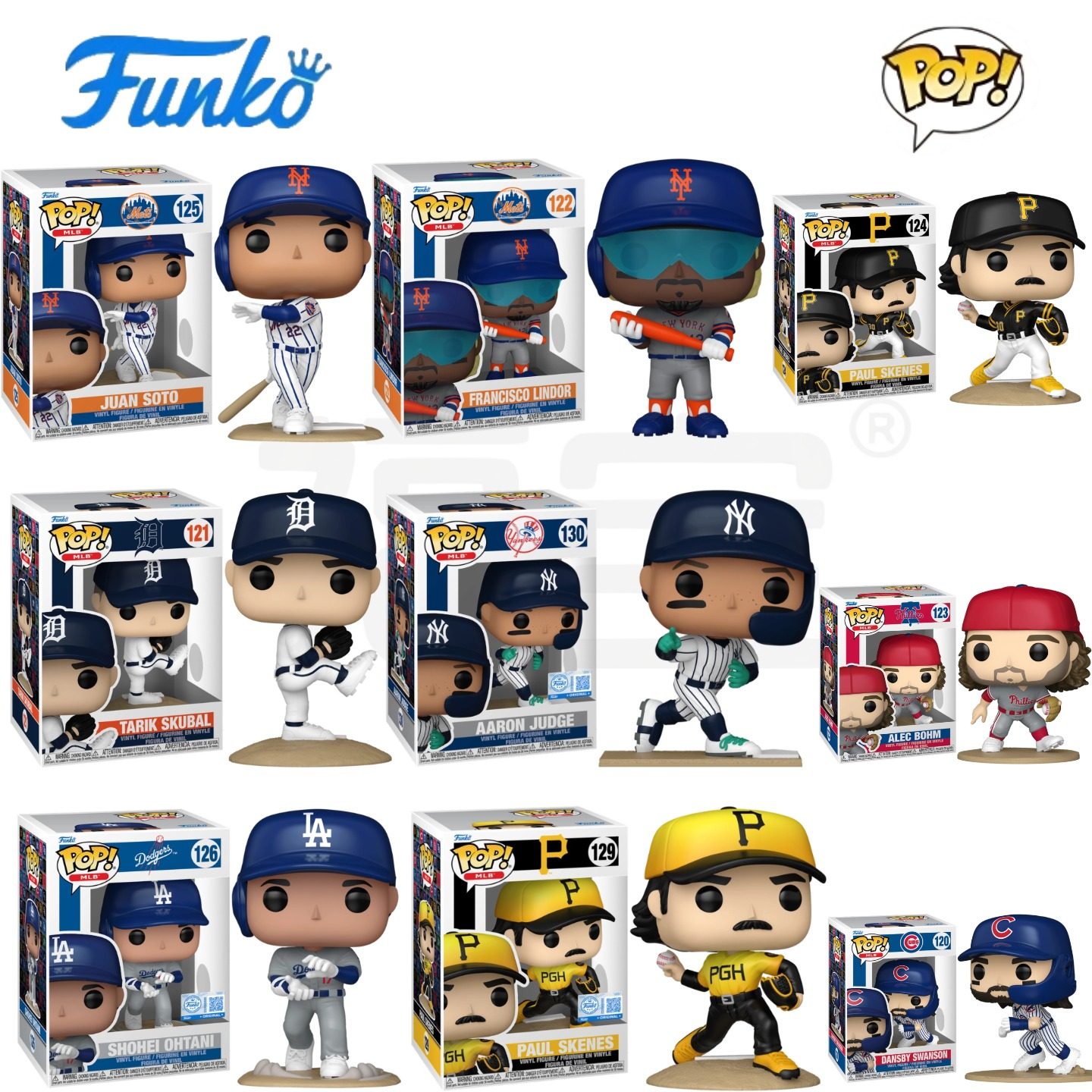 Funko POP棒球大联盟MLB周边Paul Skenes Shohei Ohtani公仔手办