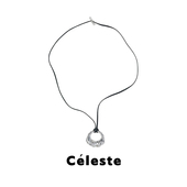 Céleste 绷带缠绕吊坠皮绳长项链女小众设计高级感简约百搭颈链