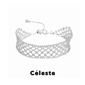 Céleste 镂空网纱蕾丝手链女小众精致气质高级感百搭可调节手饰