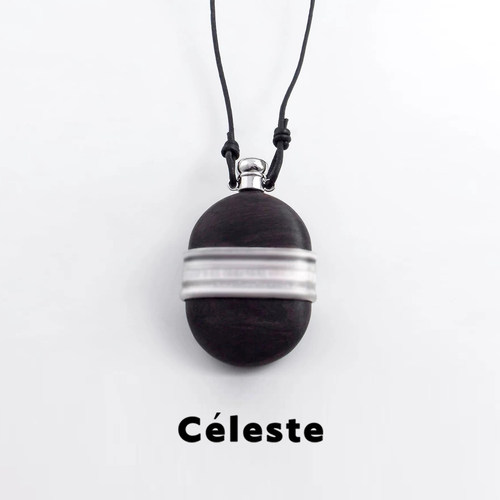 Céleste黑檀木酒壶吊坠项链女