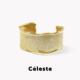 Céleste 手环 夸张宽版 明星同款 鎏沙开口手镯女小众设计轻奢时尚