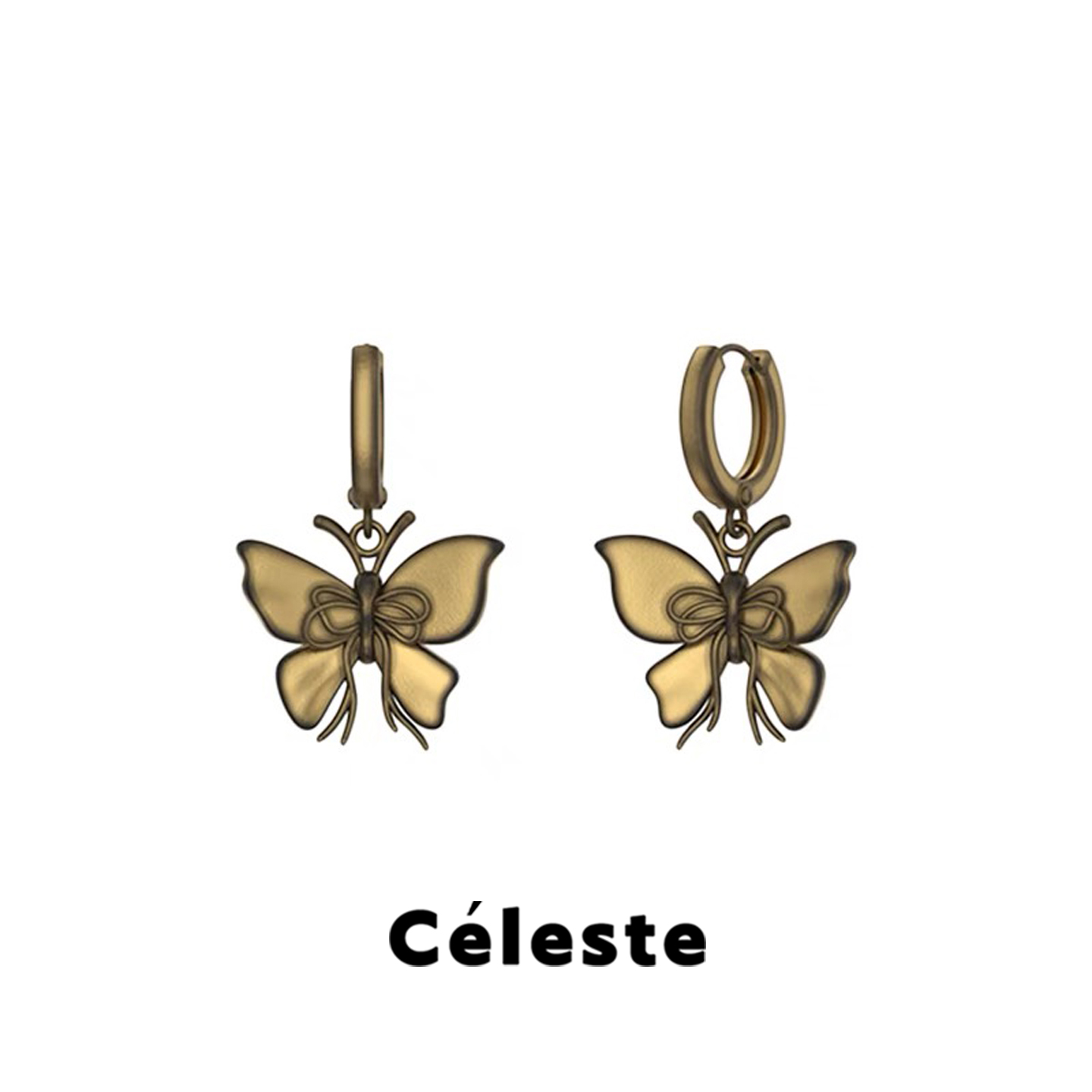 Céleste美拉德蝴蝶结耳环女