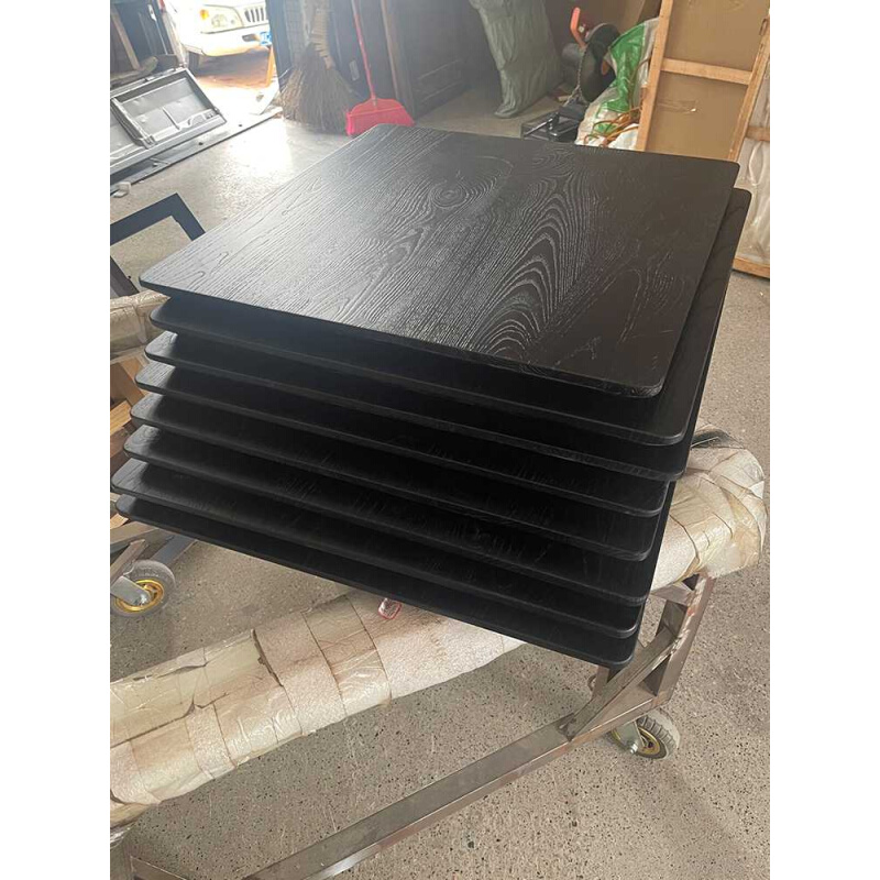 白蜡木板碳化实木板黑色餐桌茶桌面板侘寂风老榆木板实木桌板