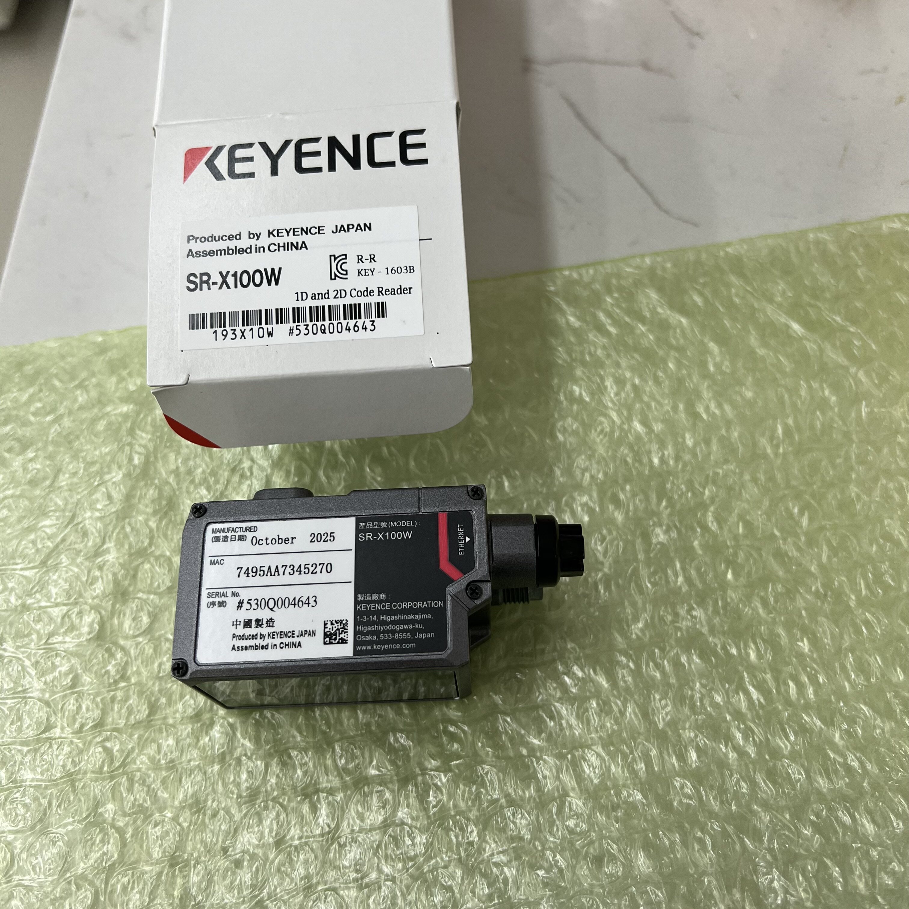 基恩士SR-X100W SR-传感器
