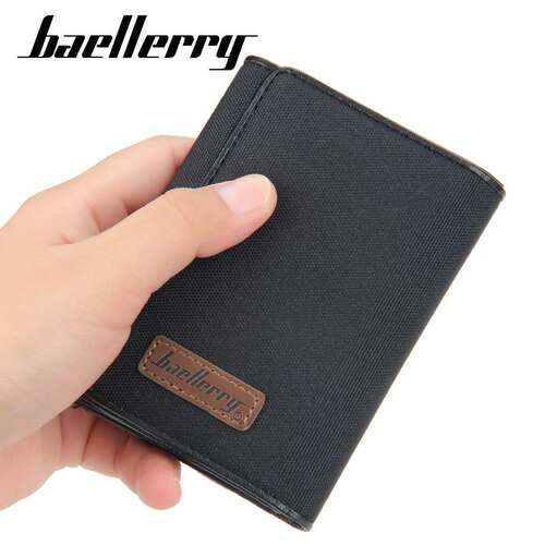 Men Wallet Short  PU Leather Men Purses Fashion帆布皮夹