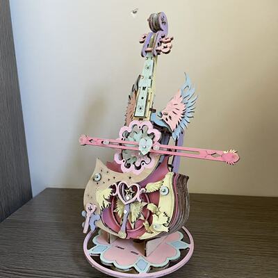 八音盒可旋转拼装款音乐盒木质拼装diy手工八音盒玩具生日礼物送