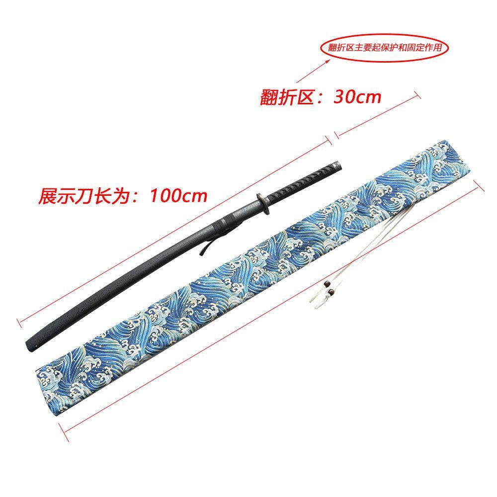 女士太极剑套高档背式剑袋刀剑套 棉麻可调节剑袋武术太极剑袋布