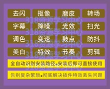 2022Pr插件合集全套一键安装转场汉化字幕模板Pr素材pr预设效果等