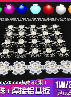 红绿橙白冰蓝粉紫仿流明led灯珠
