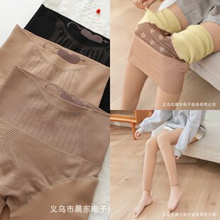 袋装 克光腿裸感神克打底女高腰 打底水光袜花仙子加绒一体裤