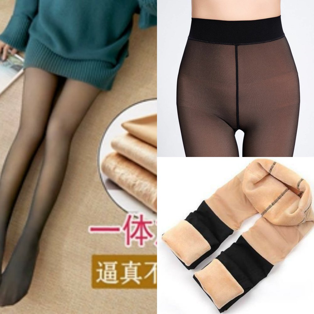 袋装空姐灰打底裤女新款加绒加厚一体裤灰透肤假透肉丝袜显瘦光腿