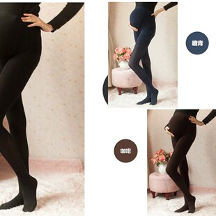 胖人胖子 袜天鹅绒秋冬孕妇丝袜打底裤 袋装 孕妇托腹连裤