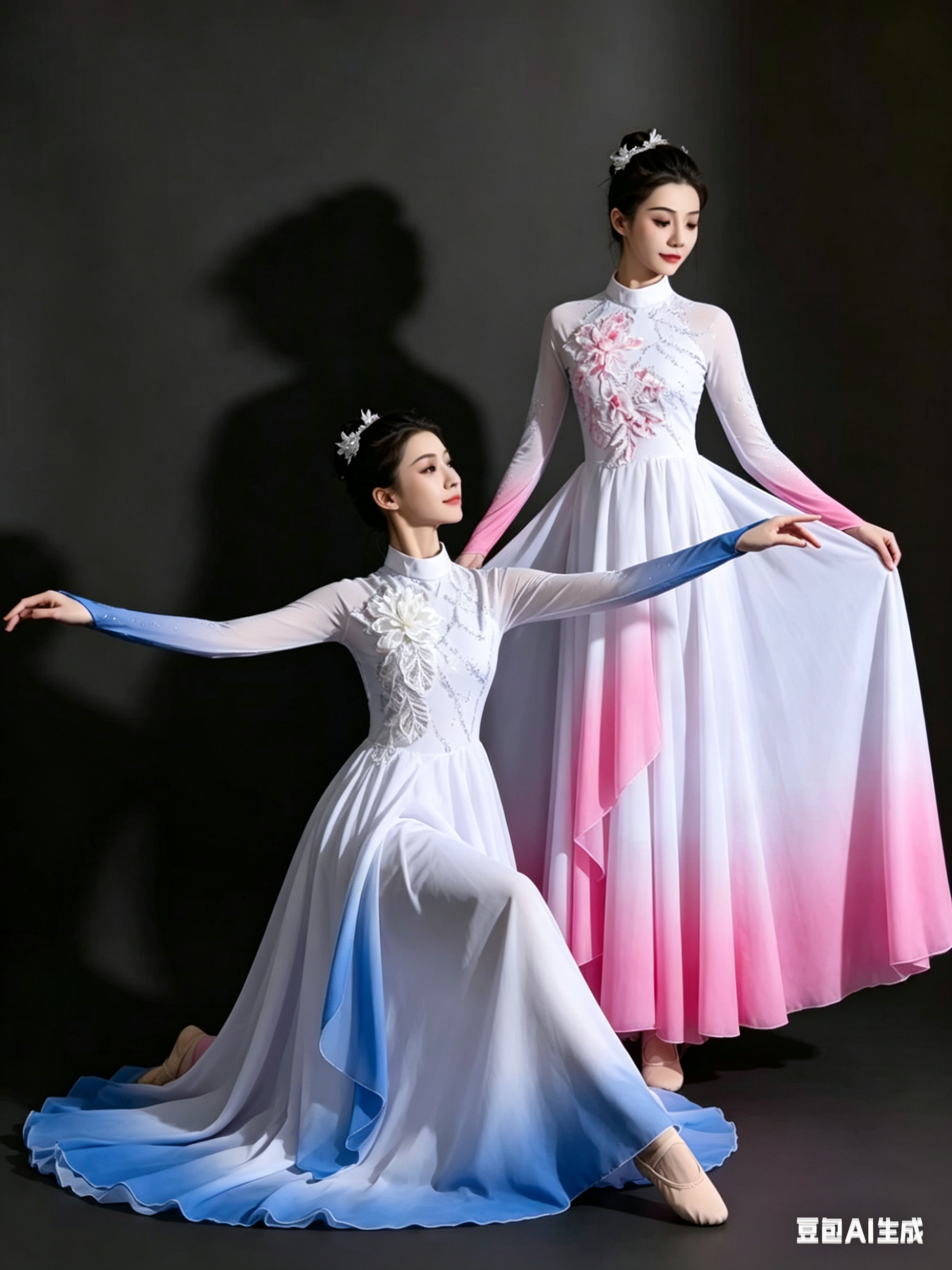 开场舞大摆裙演出服女大气2025新款中国风歌伴舞春晚现代舞蹈服装