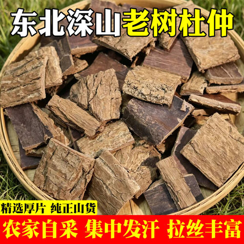 正品野生杜仲厚片泡茶泡酒中药材