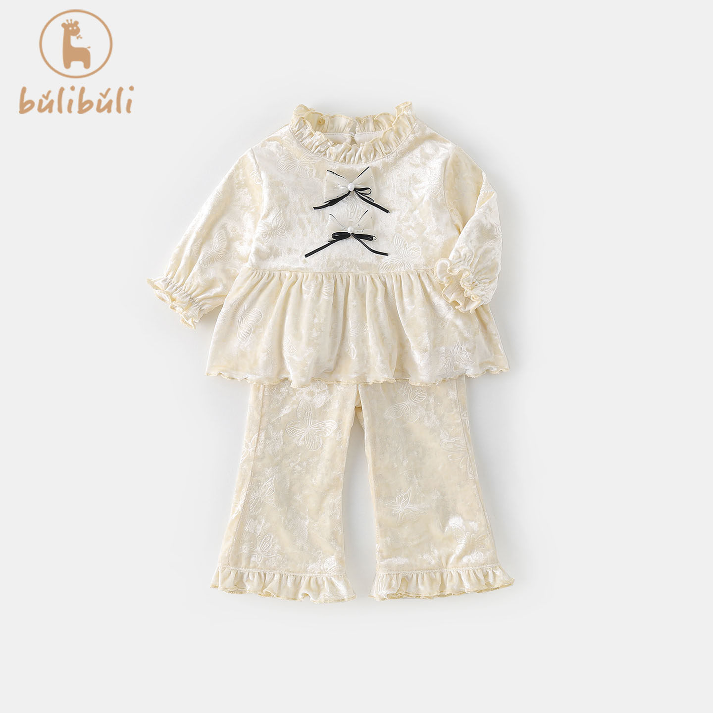 女童套装秋装2025新款女宝宝上衣裤子秋季韩版洋气婴儿衣服两件套