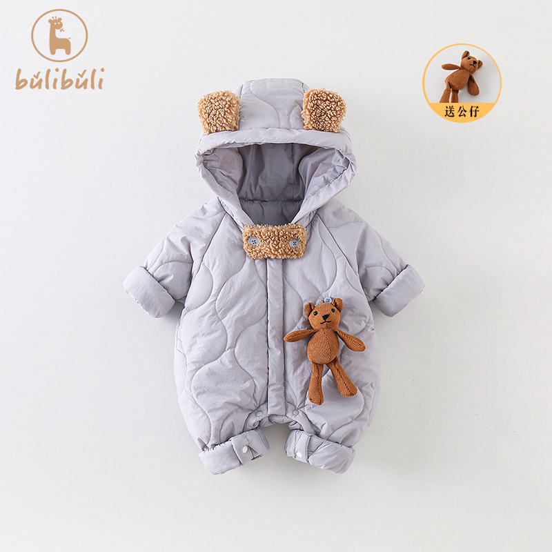 2023新款男宝夹棉外出爬服