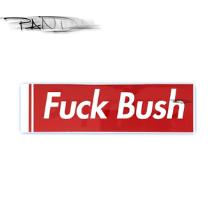 Supreme 02OG Fuck Bush Box Logo Sticker  脏话 布什 贴纸贴画