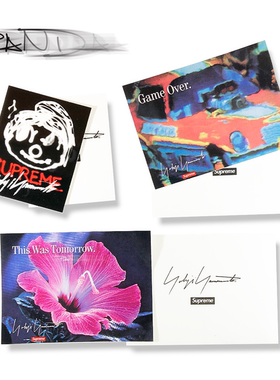 Supreme 20FW Yohji Yamamoto Sticker 山本耀司 联名 贴纸贴画