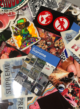 Supreme box logo bogo  Stcker贴纸贴画行李贴滑板电脑冰箱装饰