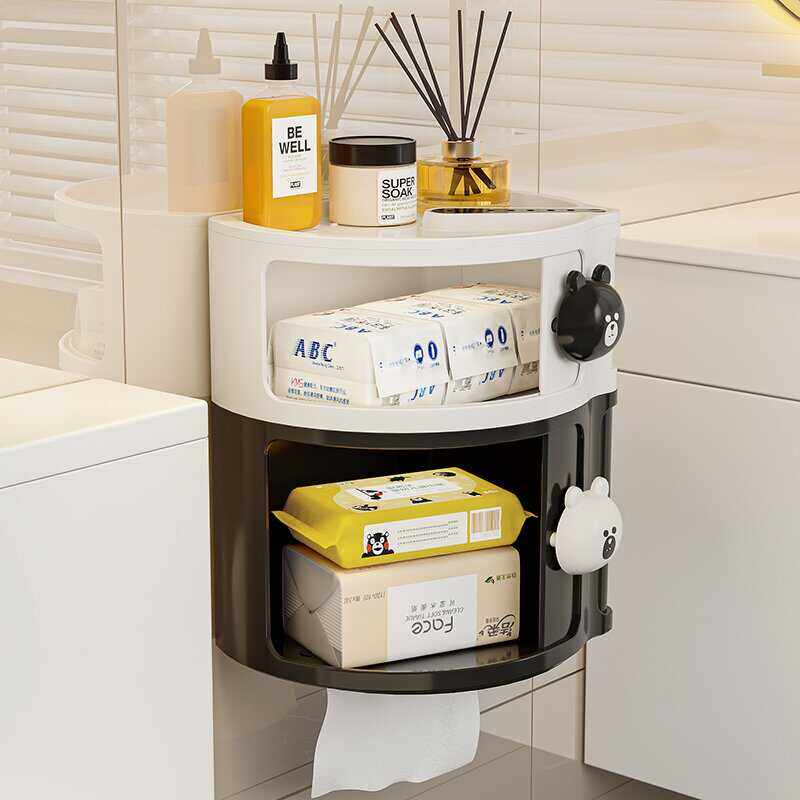 厕所免打孔壁挂式卫生间纸巾盒