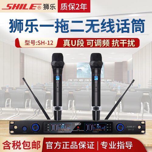 手持家用舞台防啸叫无线麦克风